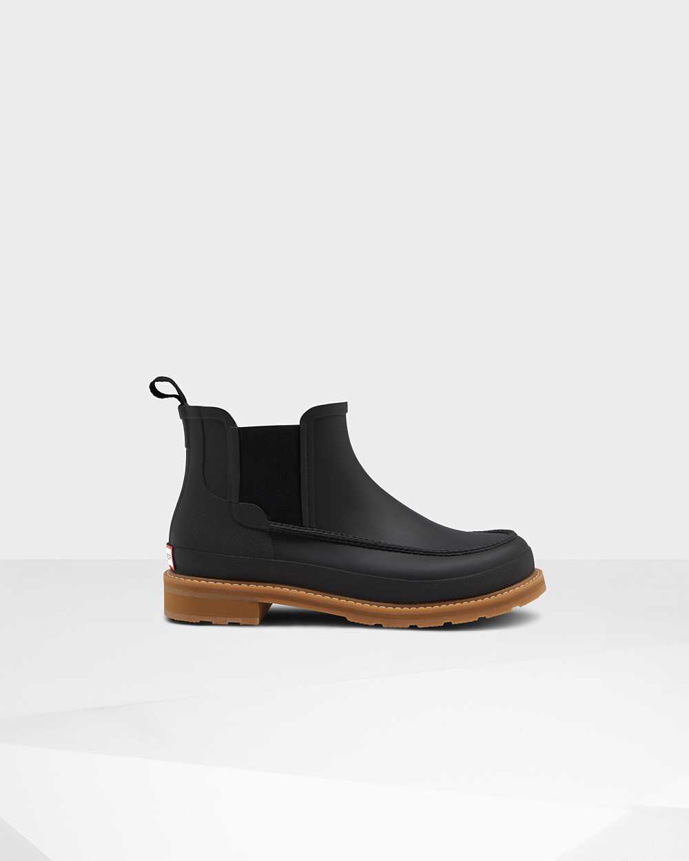 Hunter Original Moc Toe Chelsea Støvler Sort - Hunter Chelsea Støvler Herre | SYO452761